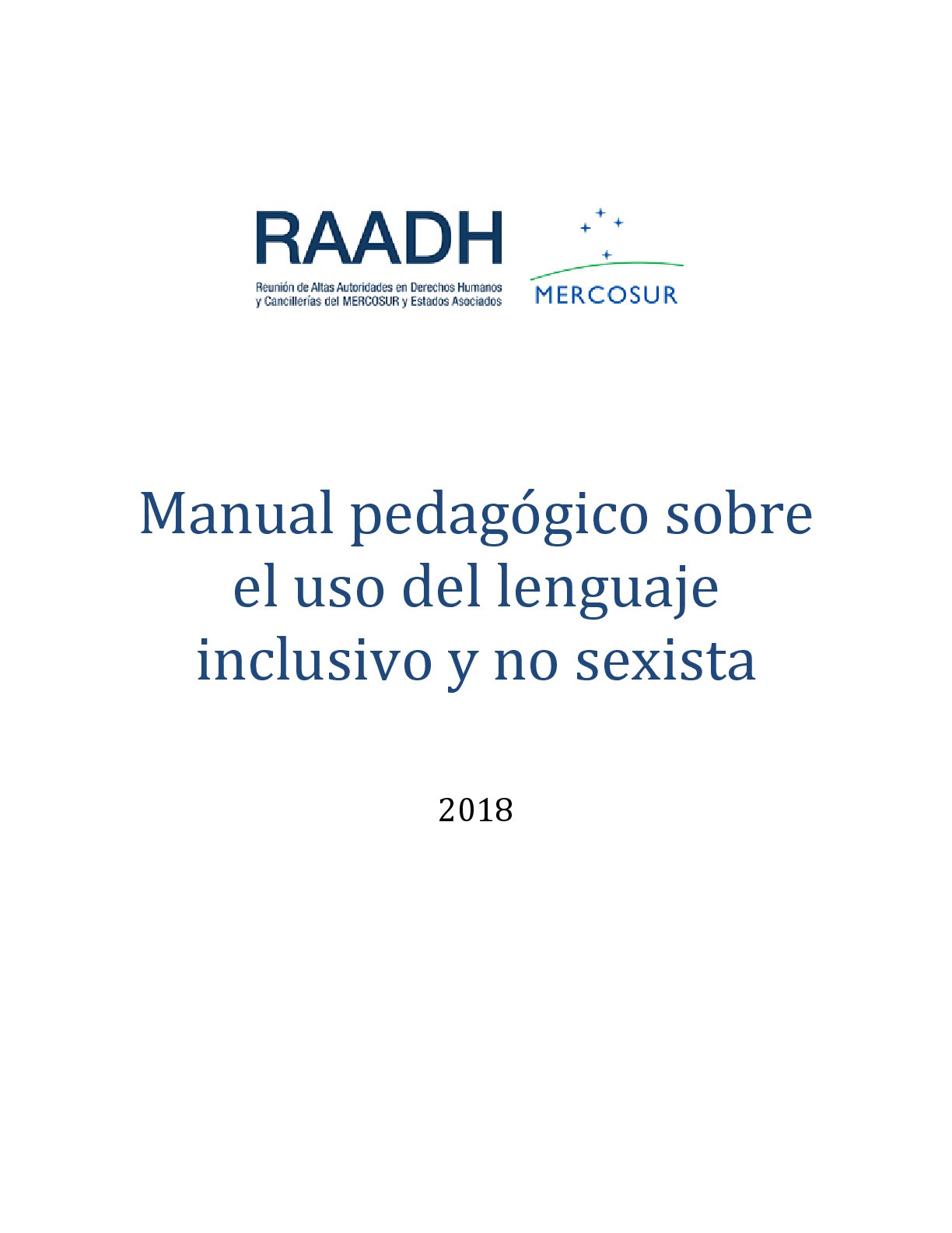Manual Pedagógico Sobre El Uso Del Lenguaje Inclusivo Y No Sexistaippdh 6480