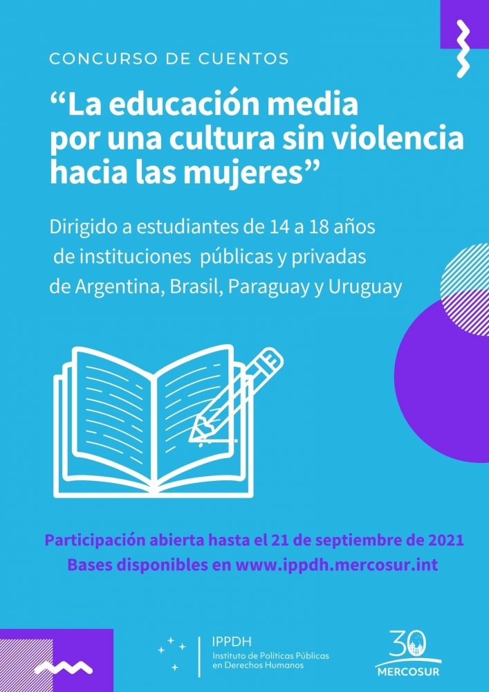 El IPPDH anuncia el lanzamiento de un concurso de cuentos dirigido a  estudiantes, por una cultura sin violencia hacia las mujeres IPPDH